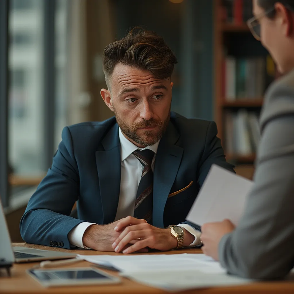 Consultor presentando estrategia a clientes